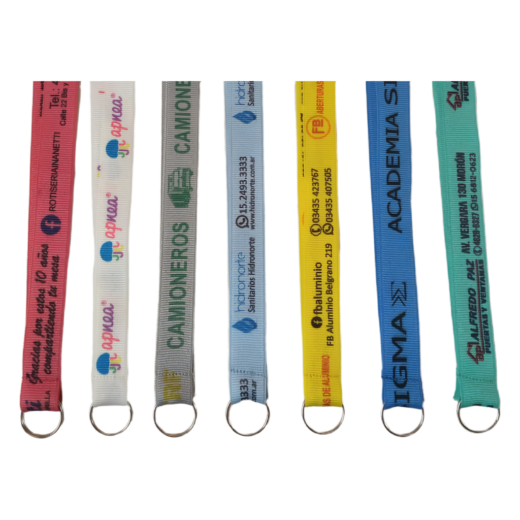 100 Lanyards Promocional Argolla Sola