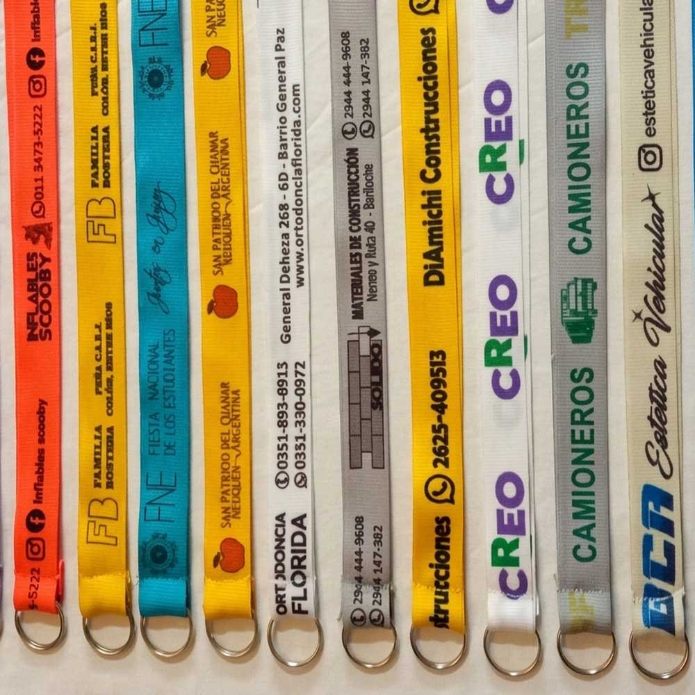 Cintas lanyards personalizadas