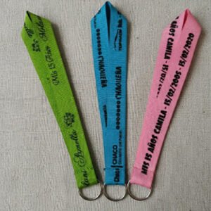 llavero corto promocional para eventos, cumpleaños, souvenirs