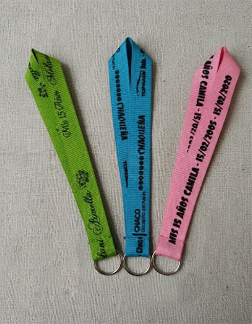 llavero corto promocional para eventos, cumpleaños, souvenirs