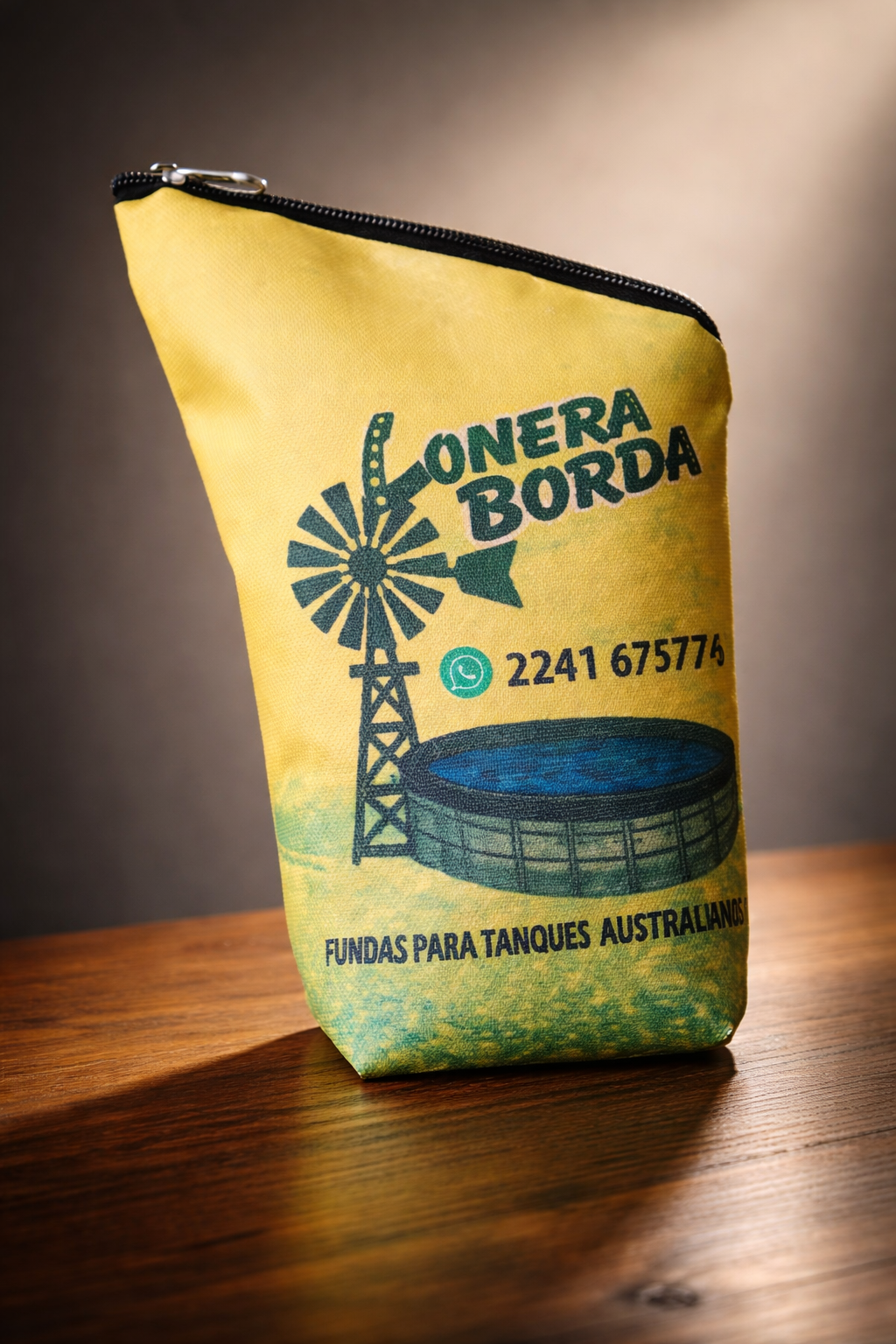 Yerbero de cuero personalizado con logo para regalos empresariales premium